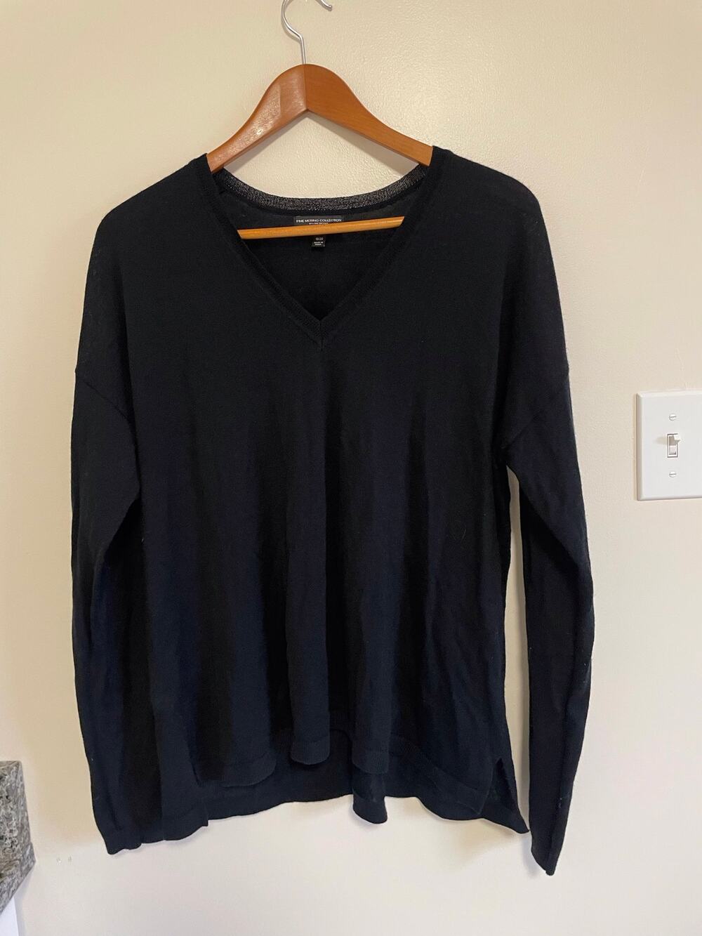 Lane Bryant Merino Wool Elevated Basic V-Neck Quiet Luxury 18/20